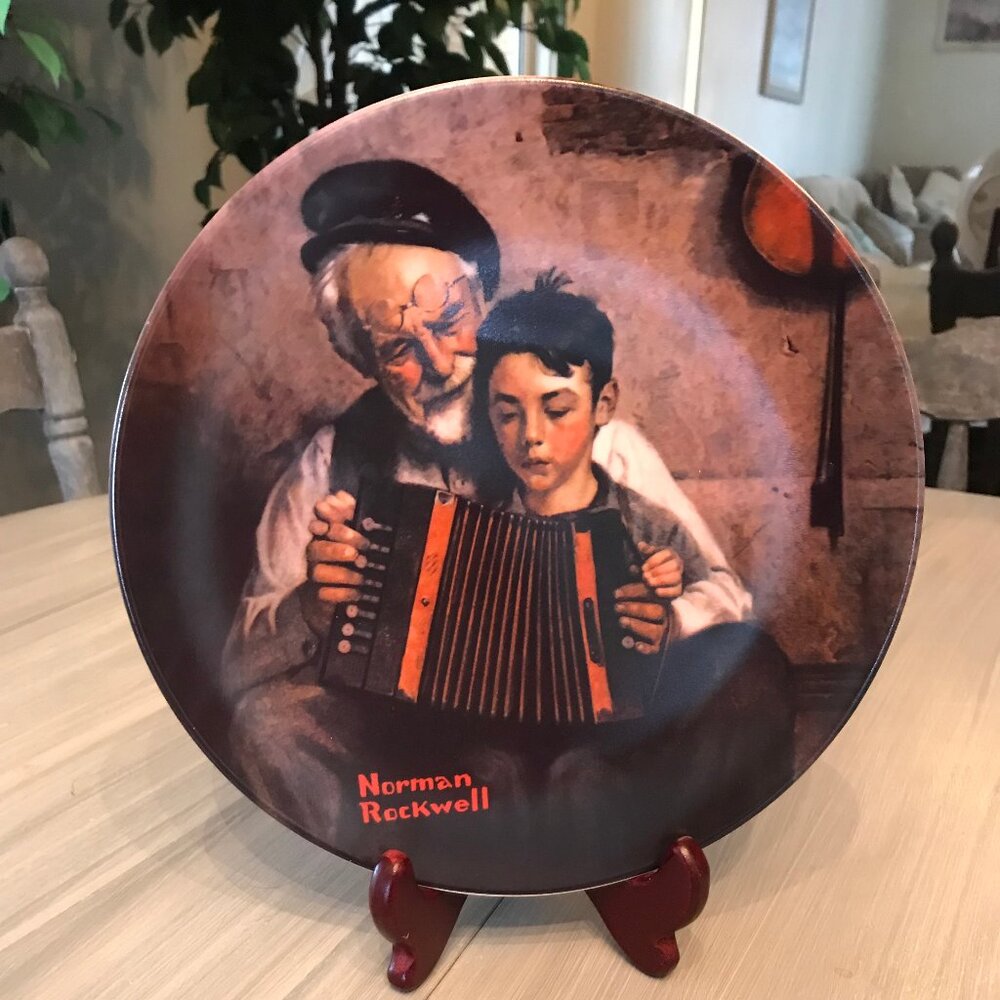 Norman Rockwell "The Music Maker" Collection Plate